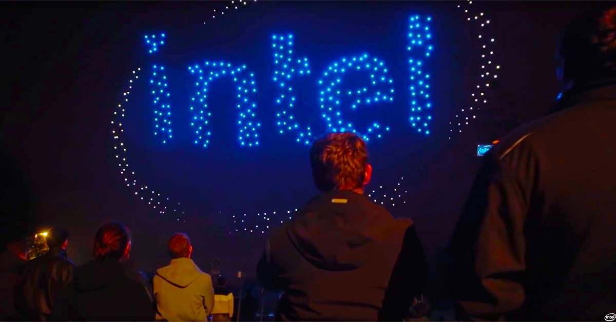Video: Un increíble espectáculo de luz hecho con 500 Drones