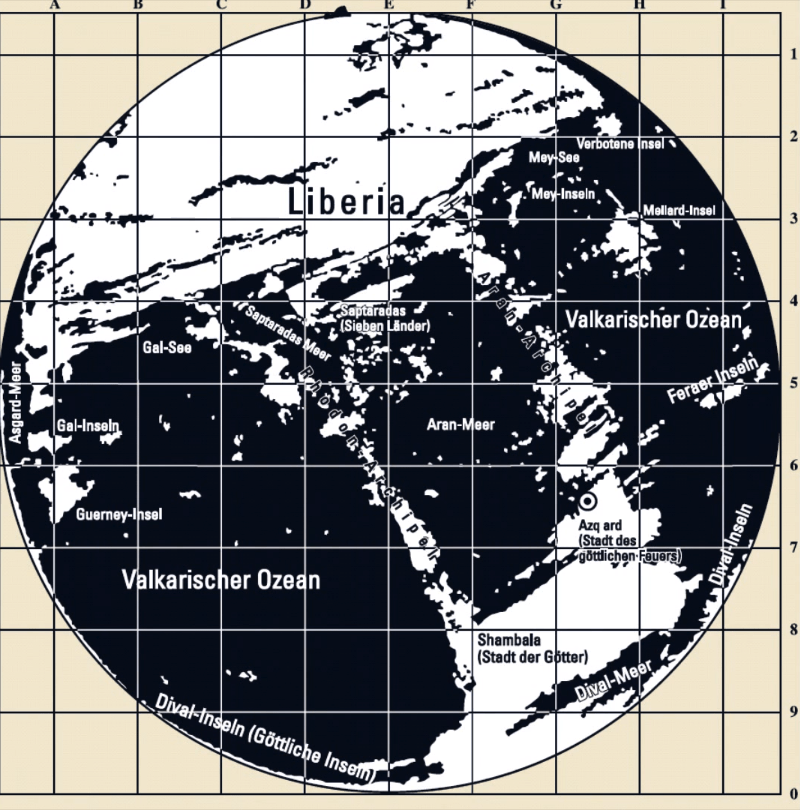 Таинственная карта покажет «координаты достижения Полой Земли».