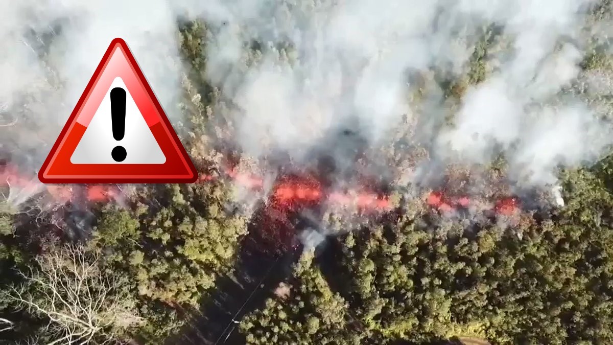 Evacuación en Hawaii: Ríos de lava por bosques y zonas residenciales ahora mismo (Video)