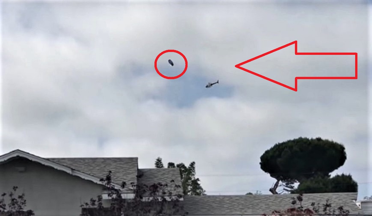 Helicóptero Policial de EEUU rodea un OVNI sobrevolando California (Video)