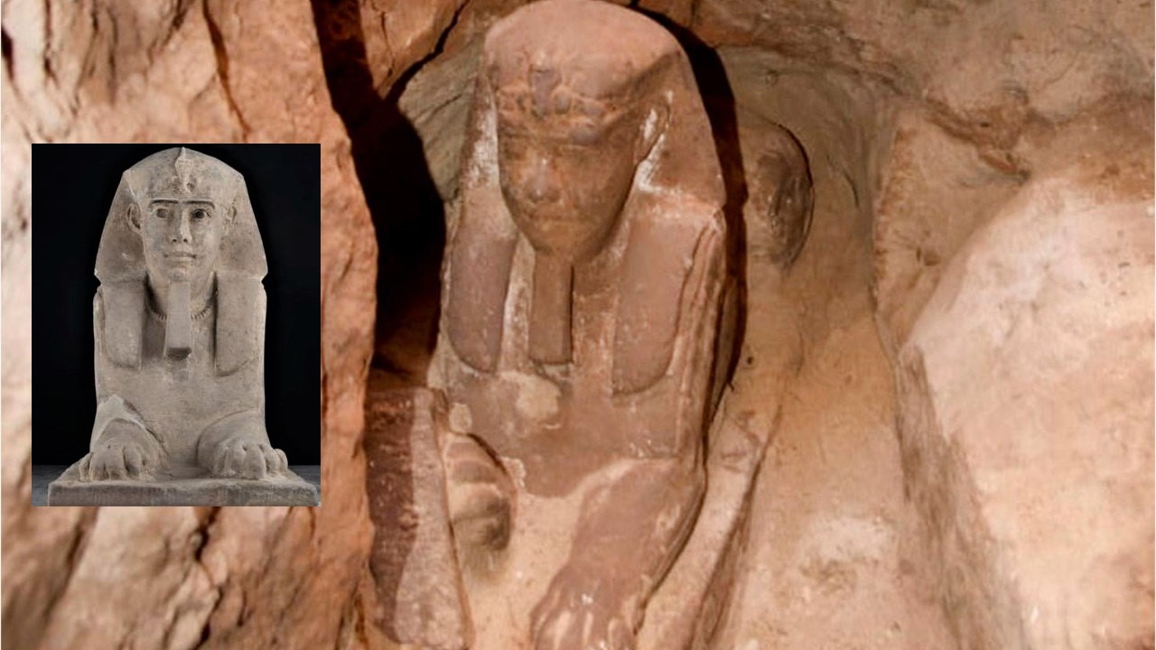 Arqueólogos descubren una nueva Esfinge enterrada en Egipto