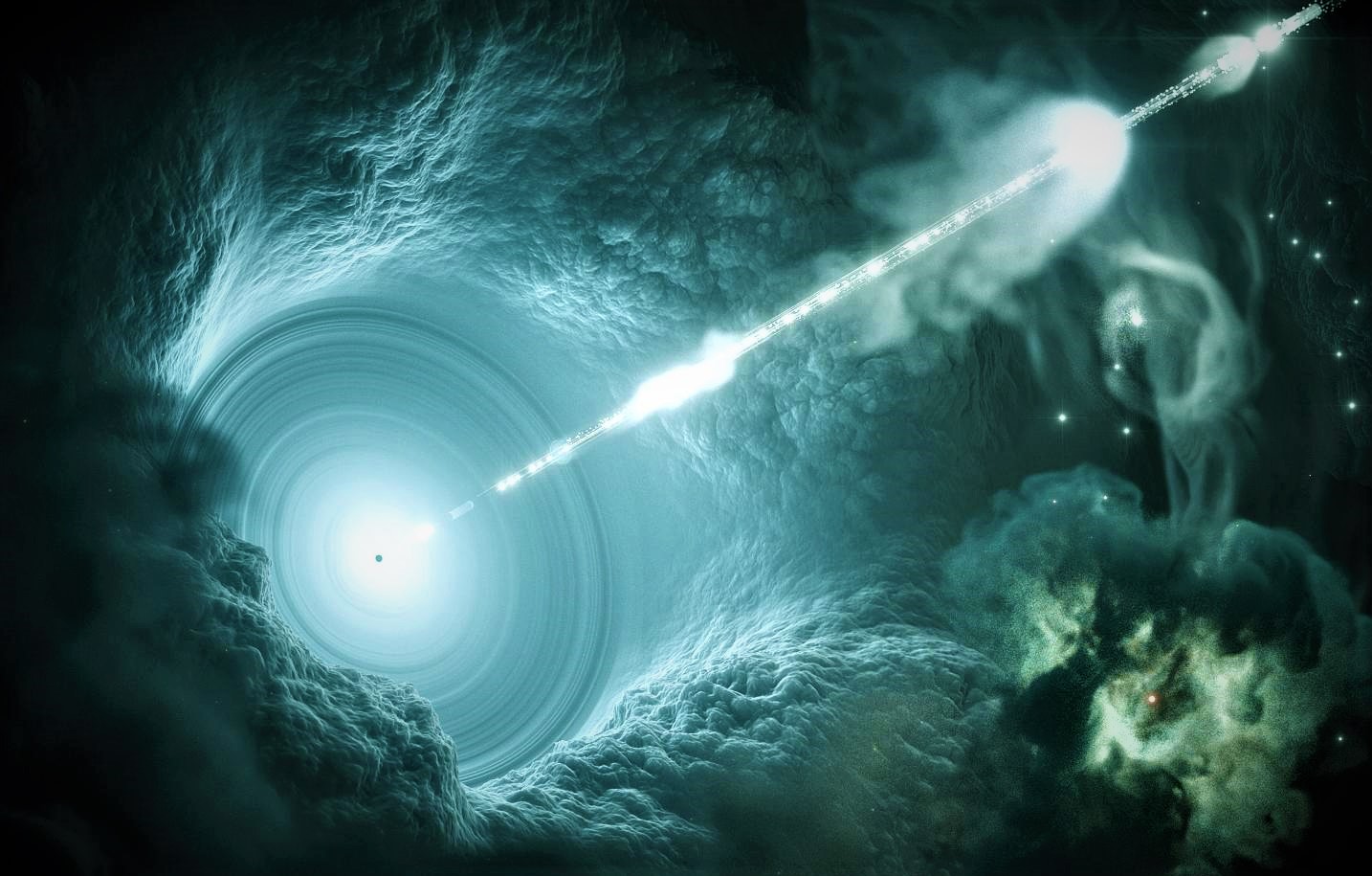Un gigantesco agujero negro se dirige a la Tierra a 110 km por segundo (Video)