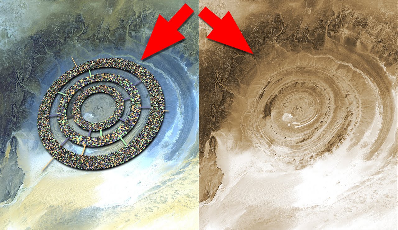 El misterioso «Ojo del Sahara» podría ser las ruinas de la Atlántida