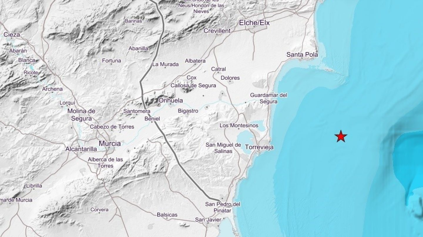 Terremoto de magnitud 4,2 sacude Alicante y Murcia