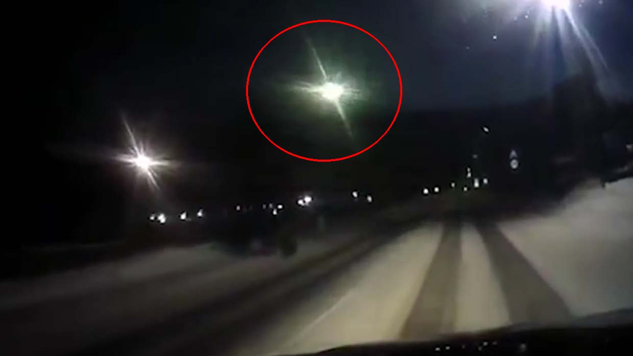 OVNI grabado estrellándose cerca de Tunguska, en Rusia (Video)
