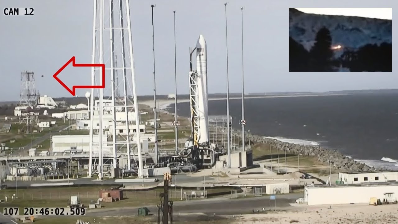 OVNI «supervisa» el lanzamiento de la nave Antares de NASA (Video)