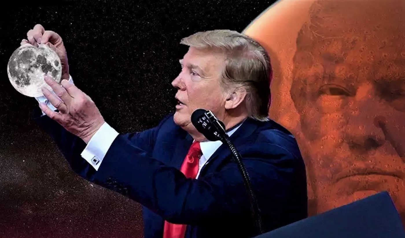 «La Luna es parte de Marte» El polémico mensaje de Donald Trump