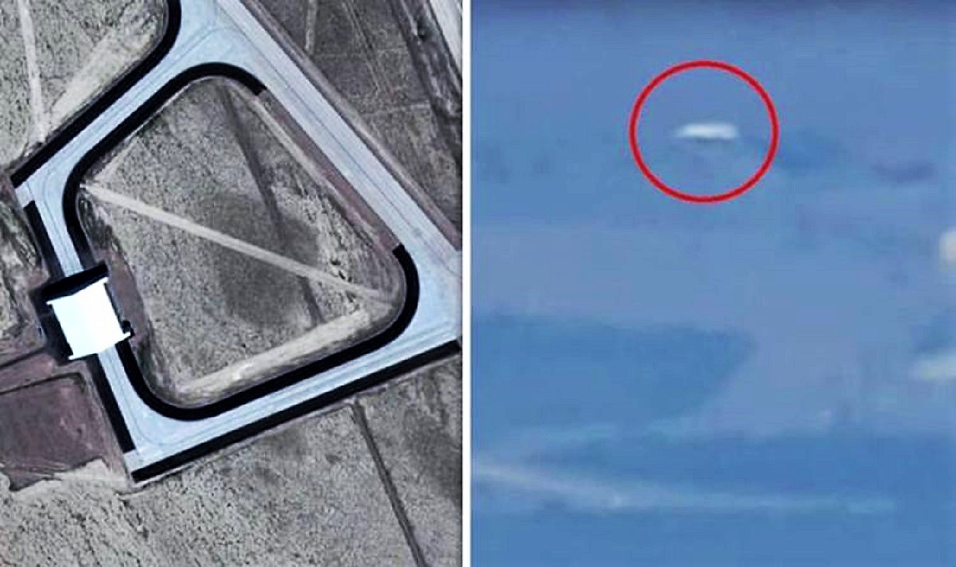 Graban un extraño OVNI blanco sobrevolando el Área 51 (Video)