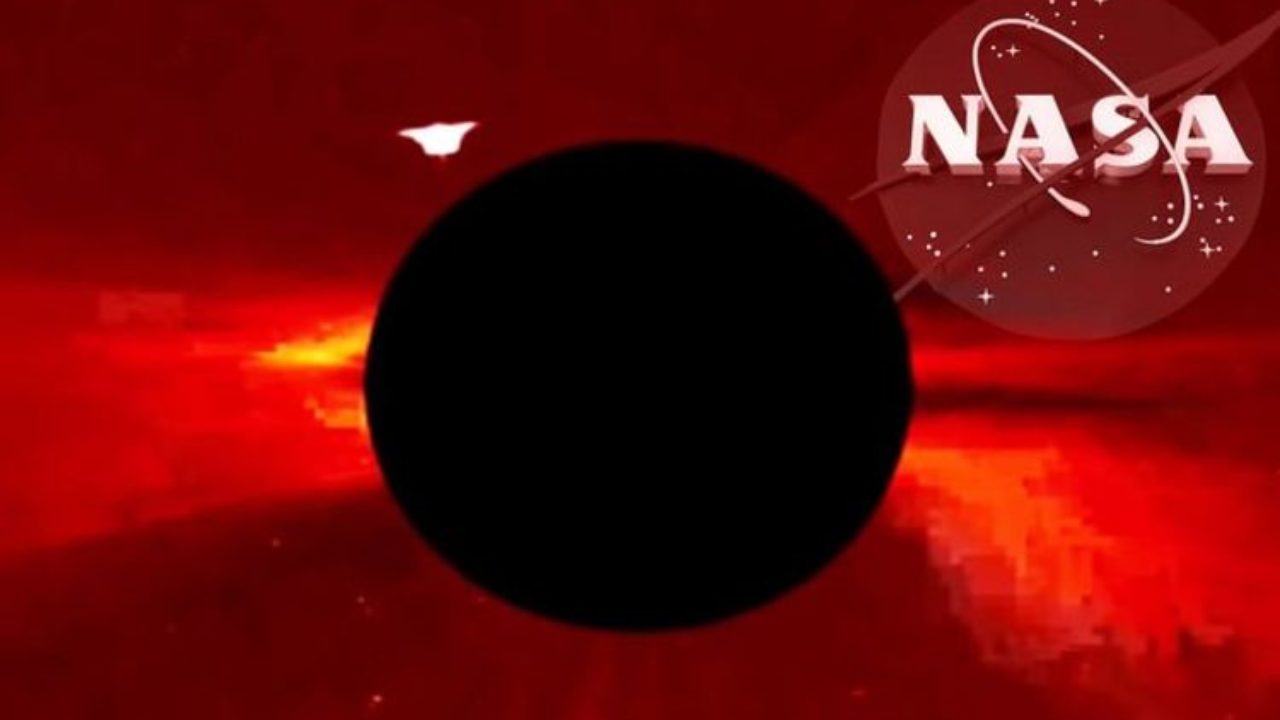 «Cazan» varios OVNIs sobre la Tierra y saliendo del Sol (Video)