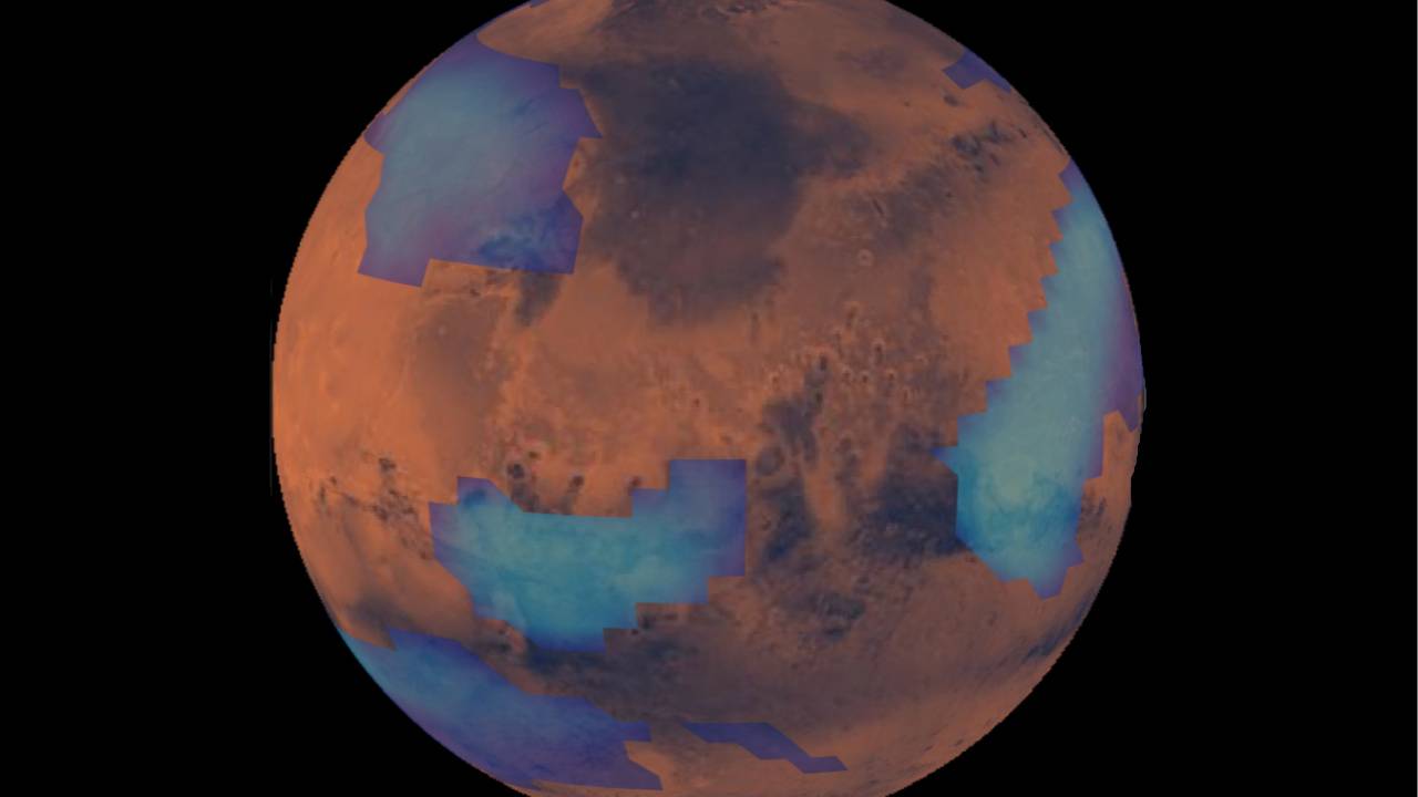 NASA registra una extraña formación de nubes en Marte (Video)