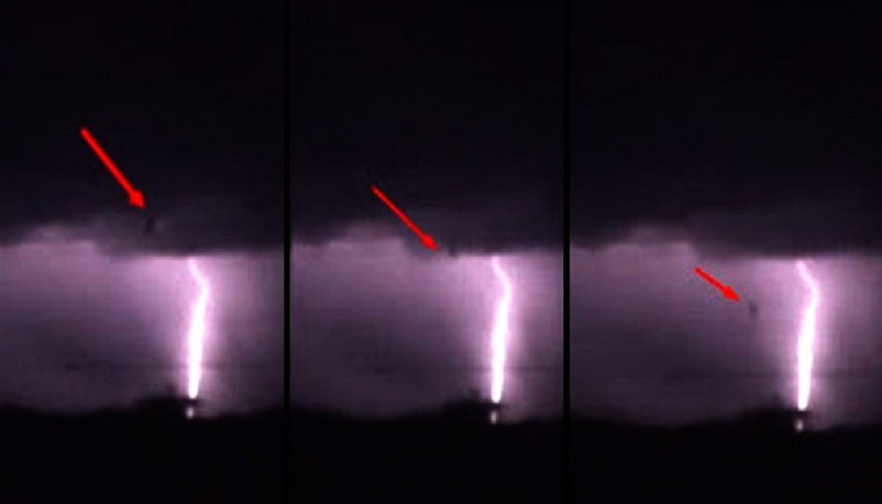 OVNI cae del cielo durante una tormenta eléctrica en Texas (Video)
