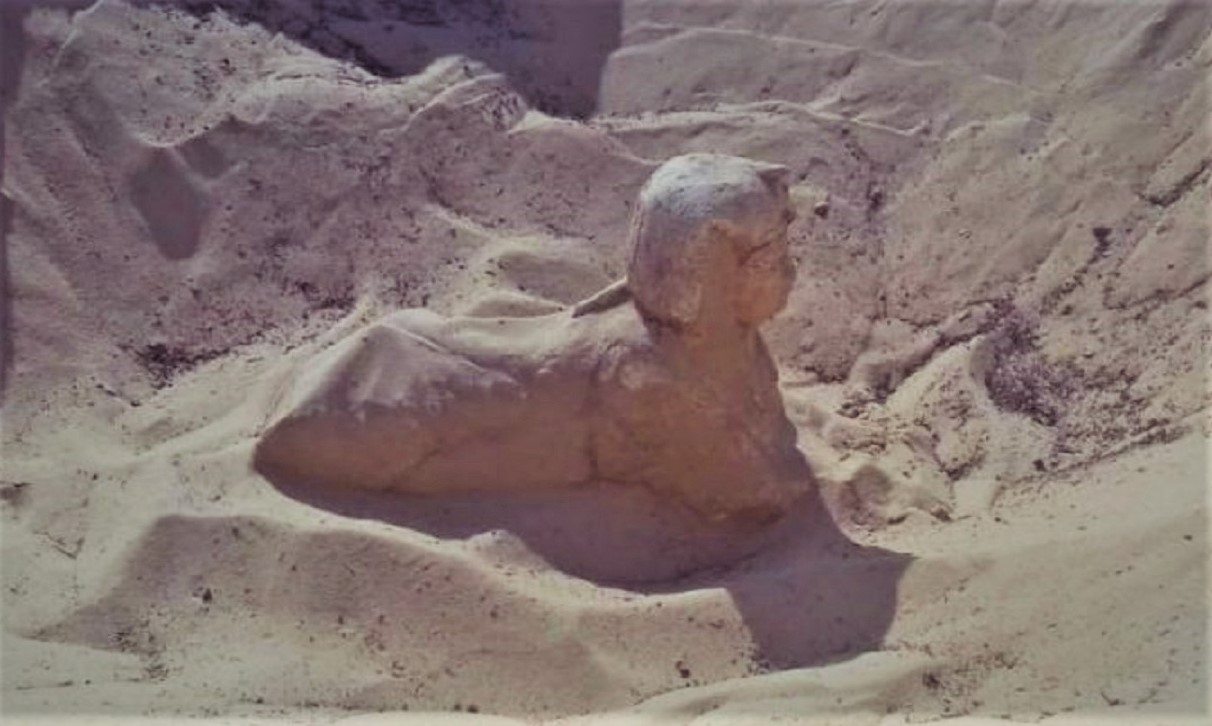 Descubren una nueva esfinge con rostro humano en Egipto