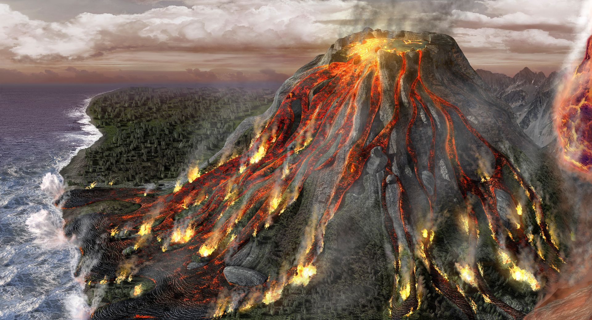 Cinco volcanes han entrado en erupción en lo que va del año (Video)