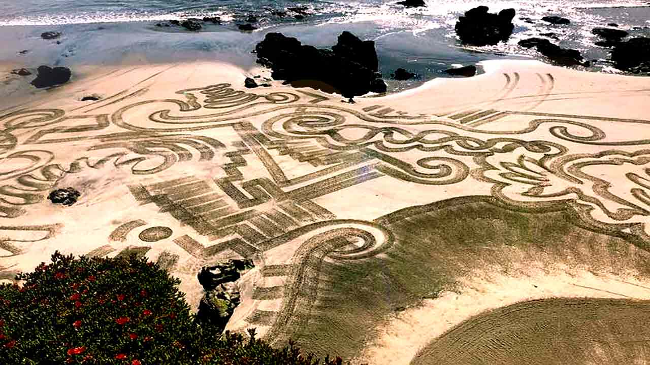 Extrañas figuras aparecen en las playas de Baja California (Video)