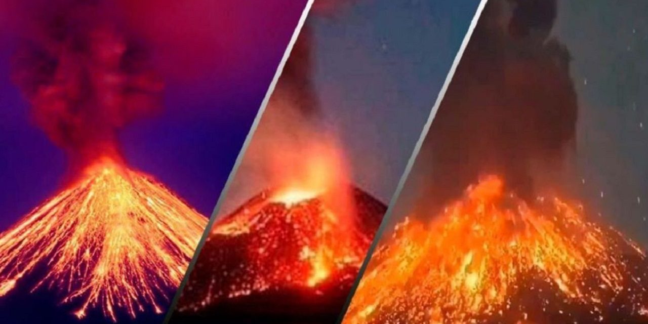 Más de 15 volcanes entran en erupción al mismo tiempo (Video)