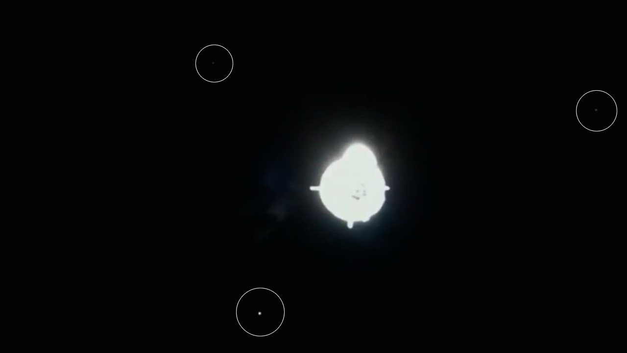 Varios OVNIs grabados «vigilando» el lanzamiento de NASA y SpaceX