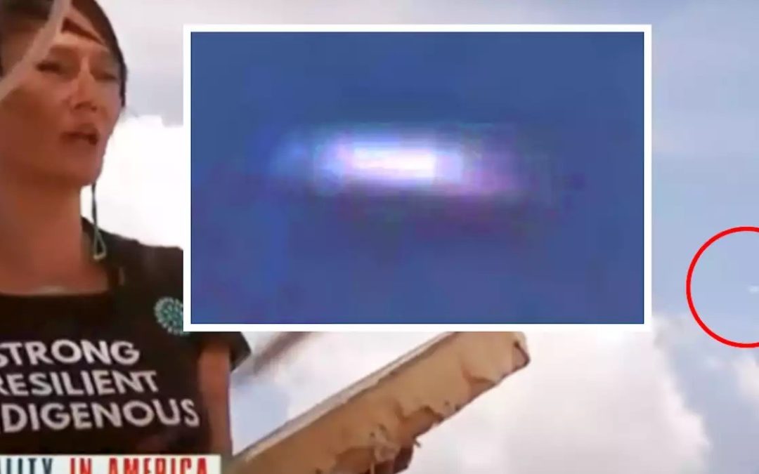 OVNI con forma de cigarro aparece durante reportaje de la NBC (Video)