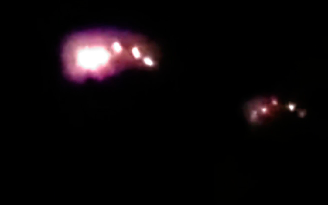 Graban un impresionante «OVNI multicolor» sobre Tehuacán, México (Video)