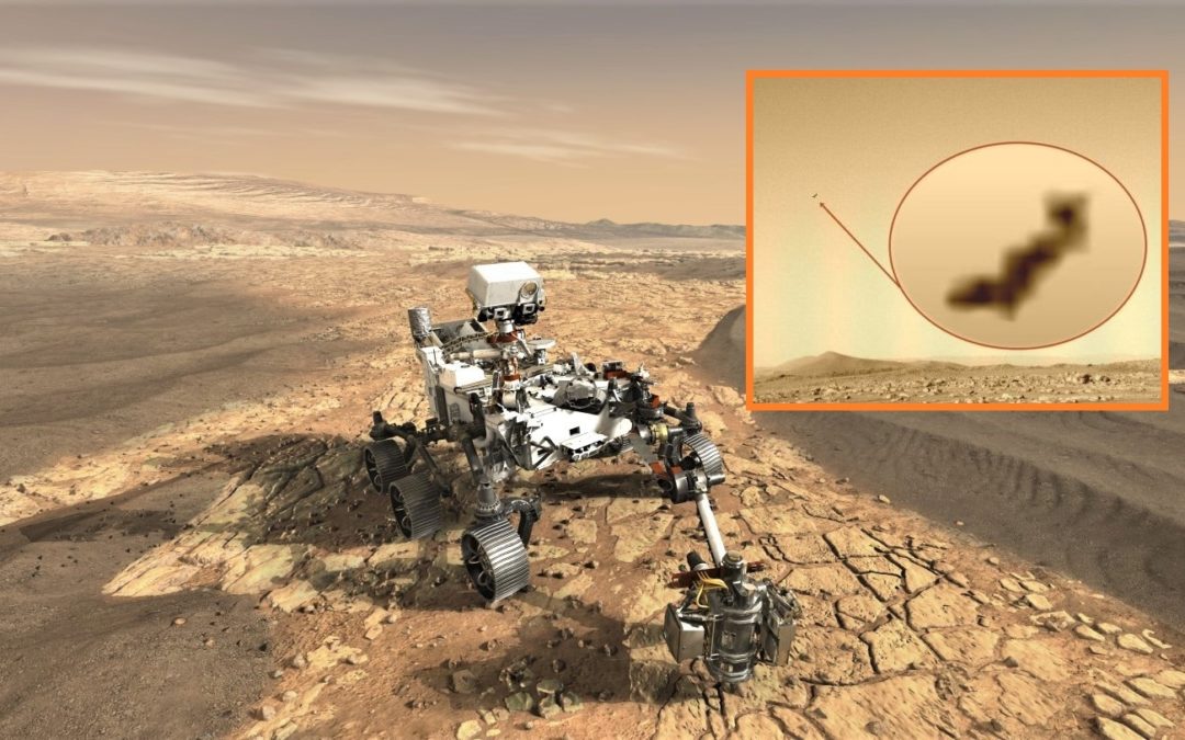 Internautas aseguran que el Perseverance captó un OVNI sobre Marte