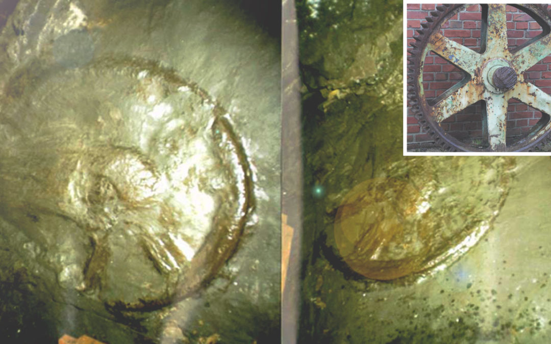 ¿Una rueda de carro de “300 millones de años” hallada en  una mina?
