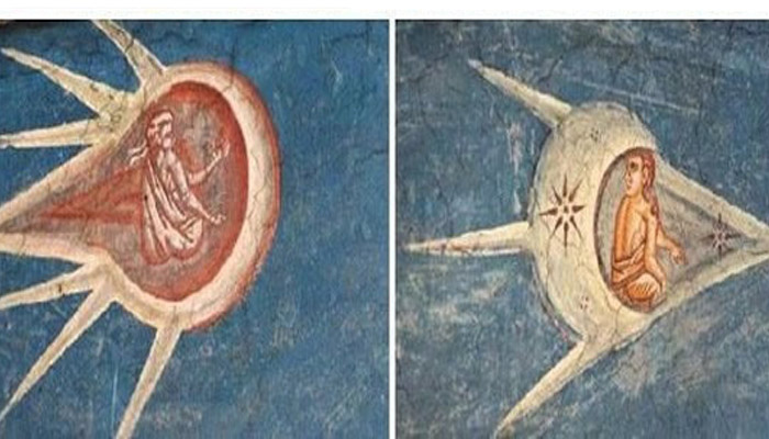 OVNI Bíblico de una pintura de 1350 ¿Es el mismo que apareció en una grabación de SpaceX?