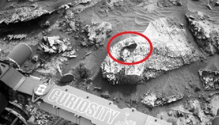 Curiosity captura una extraña y pulida roca en Marte