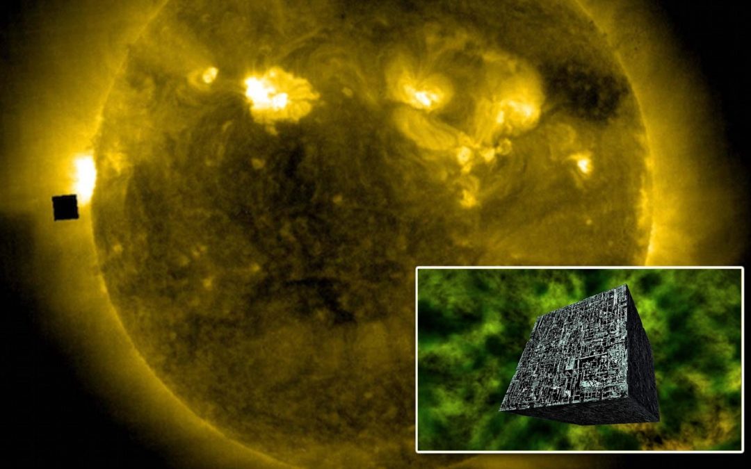 Enorme «OVNI Cubo» aparece de nuevo sobre la superficie del Sol