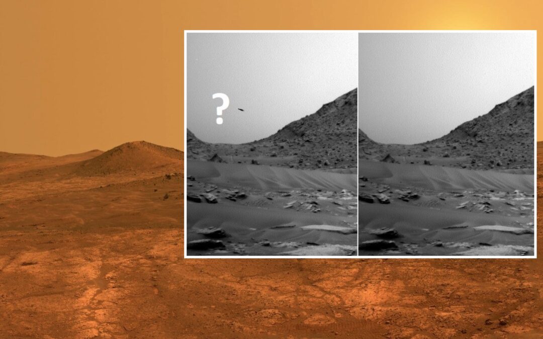 Un OVNI pasó volando junto al rover Curiosity en Marte (Video)