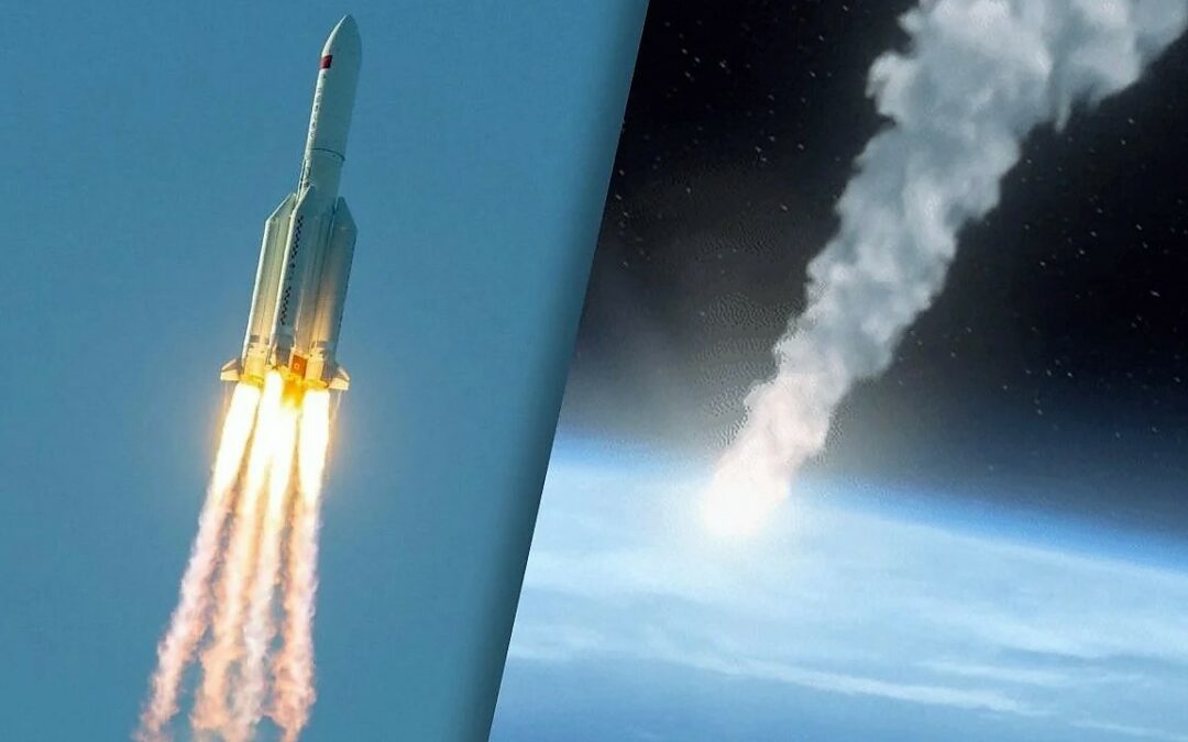 Restos de un cohete chino sin control caen a la Tierra (Video)