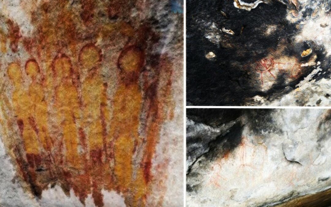 Pinturas de 10.000 años con OVNIs y alienígenas halladas en India